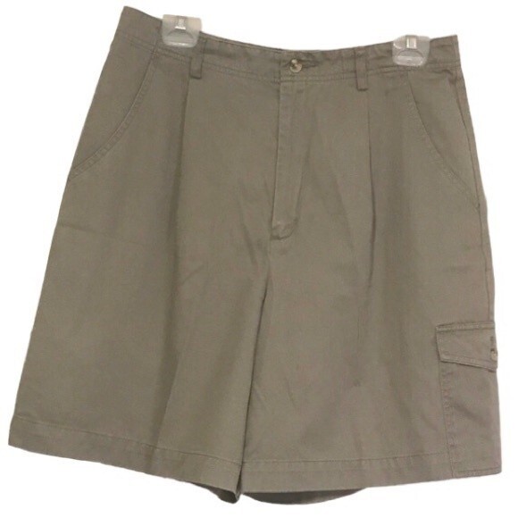 Eddie Bauer Khaki Shorts Light Olive - Picture 1 of 9